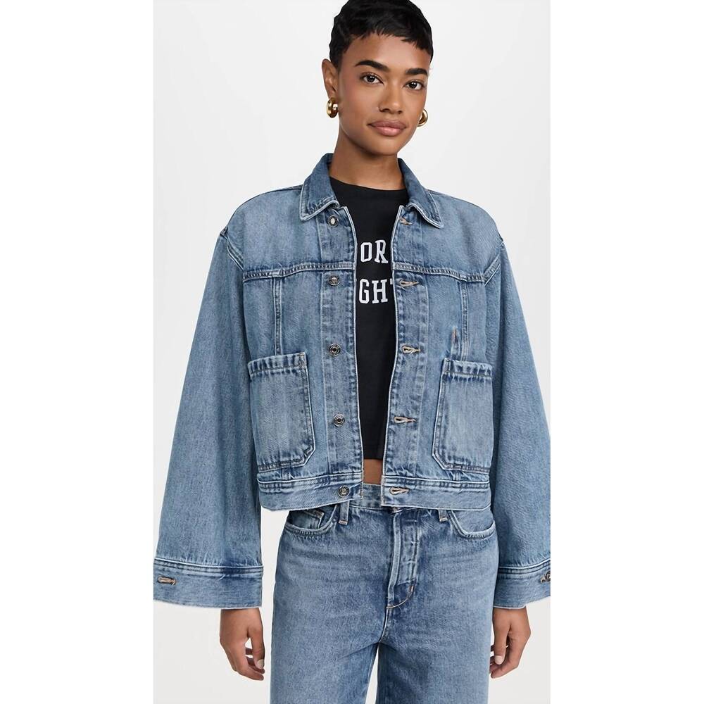 NEW FAVORITE DAUGHTER oliver denim jacket in austin